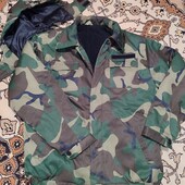 Теплый бушлат, куртка защитного цвета на 56-58 р. Состояние идеальное