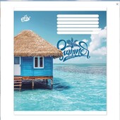 Зошит 3 шт на 36 аркушів у лінийку кольорова обкладинка Серія 2588 Лiтнiй настрiй