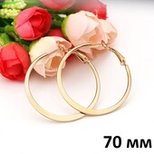 Сережки нержавіюча сталь позолота