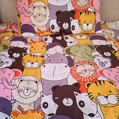 Простирадло двоспальне та дві наволочки 50х70 см. Бязь Голд.