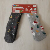 Набір 2шт Новорічні махрові дитячі шкарпетки Lupilu. 4-6р.