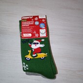 2 пари. Підліткові новорічні махрові шкарпетки Pepperts. 35-38р