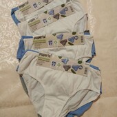 Трусики Pepperts 4 шт в наборі 100% бававна (нюанс). 122/128 4142