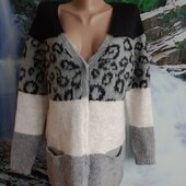 Теплий затишний пухнастий кардиган на шикарні форми.