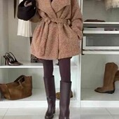 пальто на запах букле