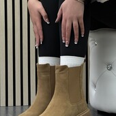 Ботінки челсі натуральна замша