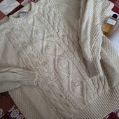 Charo design вовняний брендовий джемпер об'ємної в'язки р.хл