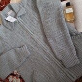Світло сірий вовняний кардіган cristian