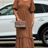 Летнее платье с интересной спинкой р.42. Три цвета.