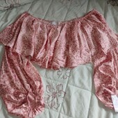 Asos design, uk24 сатіновий топ бандо