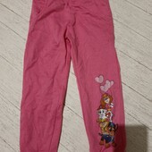 Нові спортивні штани на флісі Paw Patrol Німеччина на дівчинку р. 98-104см, буде на 110, див. замір