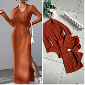 ❄️ Тепла зимова максі сукня