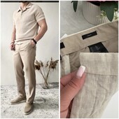 ✨H&M_Брюки_48р льон.100% Актуальна чоловіча модель !