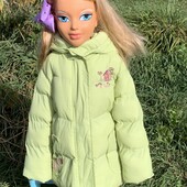 Гарна тепла фірмова куртка на флісі 3-4 роки фірма Long Qi Стан нової