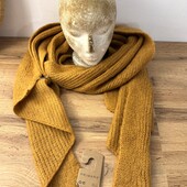 Великий обʼємний шарф❤️гірчиця