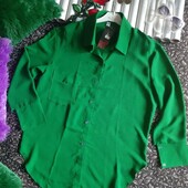 Женская рубашка оверсайз креп новая