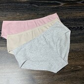 Арт.1580 трусики жіночі 3шт хіпстери бавовна h&m розмір S.