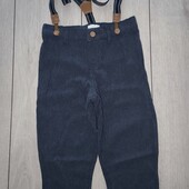 Стильні брюки з підтяжками Primark, 2-3р / 98см