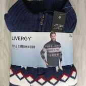 Livergy брендовый теплый мужской вязаный свитер размер евро 56/58
