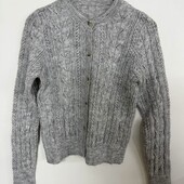 Светр машинна вʼязка сірий