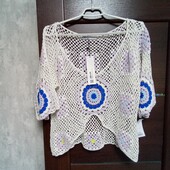 Розпродаж!!! Брендовая новая красивая ажурная блуза р.М14-16.