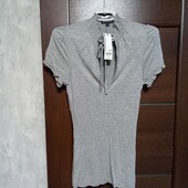 Розпродаж!!! Брендовая новая трикотажная вискозная блуза-футболка р.36евро