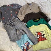 Стильний комплект одягу для хлопчика, розмір 110 (7 одиниць)