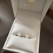 Серьги с жемчугом, серебро