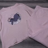 Женская флисовая теплая пижама большого размера