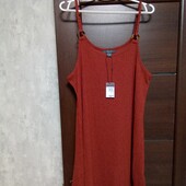 Розпродаж!!! Брендовый новый красивый сарафан-платье в рубчик р.16-18.