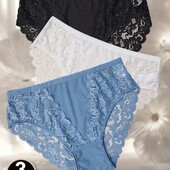 3 штуки женские трусики на Бедра 106-112 см.