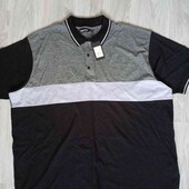 Bigdude мужская футболка поло цвет черный размер 5 XL