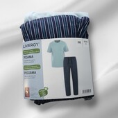 Піжама бавовняна трикотажна чоловіча домашній костюм ХХл 60/62