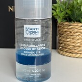 Martiderm Essentials Biphasic eye make-Up remover двофазний засіб для зняття макіяжу з очей.