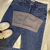 Топ-бандо під замш у сірому кольорі