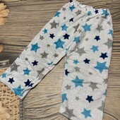 Плюшевые пижамные штаны на 3/4 года