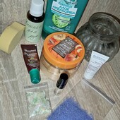 Лот 10шт. крем тон. для лица bioderma,соль для ванн, крем для тела love nature, бальзам для губ, спо