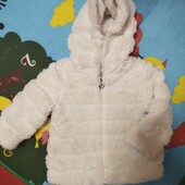 Шуба біла на дівчинку