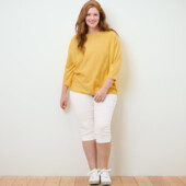 ♕ Стильні еластичні штани довжиною 3/4, Tchibo (Німеччина) розмір наш 48-50(42 євро)нюанс