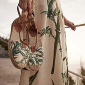 Еспадрильї з тропічним прінтом massimo dutti, р.36 евро