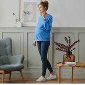 Комфортні легінси для вагітних з біо - бавовни Tchibo (Німеччина) розмір 40 євро = 46-48 син