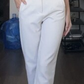 Стильні брюки з завищеною талією, XS
