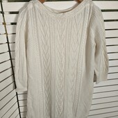 Rocha John Rocha, uk16 молочний подовжений светр в коси з вовною