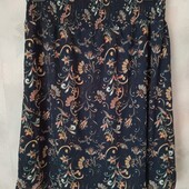 Нарядна спідниця на підкладці, на пишні форми. ПОС:63 см