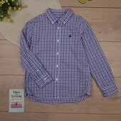 Дитяча сорочка 6-7 років Benetton у клітинку з довгим рукавом для хлопчика