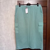 Брендовая новая флисовая юбка-карго р.18.