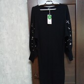 Новое брендовое вискозное трикотажное платье р.L(14-16).
