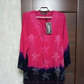 Брендовая новая красивая блуза-туника р.XL(18)