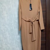 Новое брендовое трикотажное тёплое платье р.14-16.