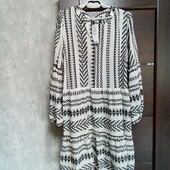 Новое брендовое коттоновое платье с длинным рукавом р.22.